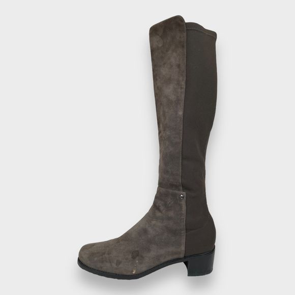 Stuart Weitzman Brown Suede Leather Tall Riding Boots Women's Size 8.5M - Picture 1 of 13